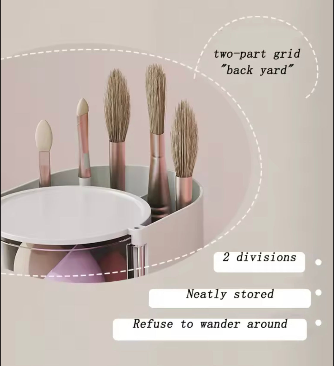 2 In 1 Rotating Cosmetic Storage Box, Transparent Multi Layer Rotating Makeup Storage Rack, Multifunctional Storage Box 2 In 1 Rotating Cosmetic Storage Box, Transparent Multi Layer Rotating Makeup Storage Rack, Multifunctional Storage Box